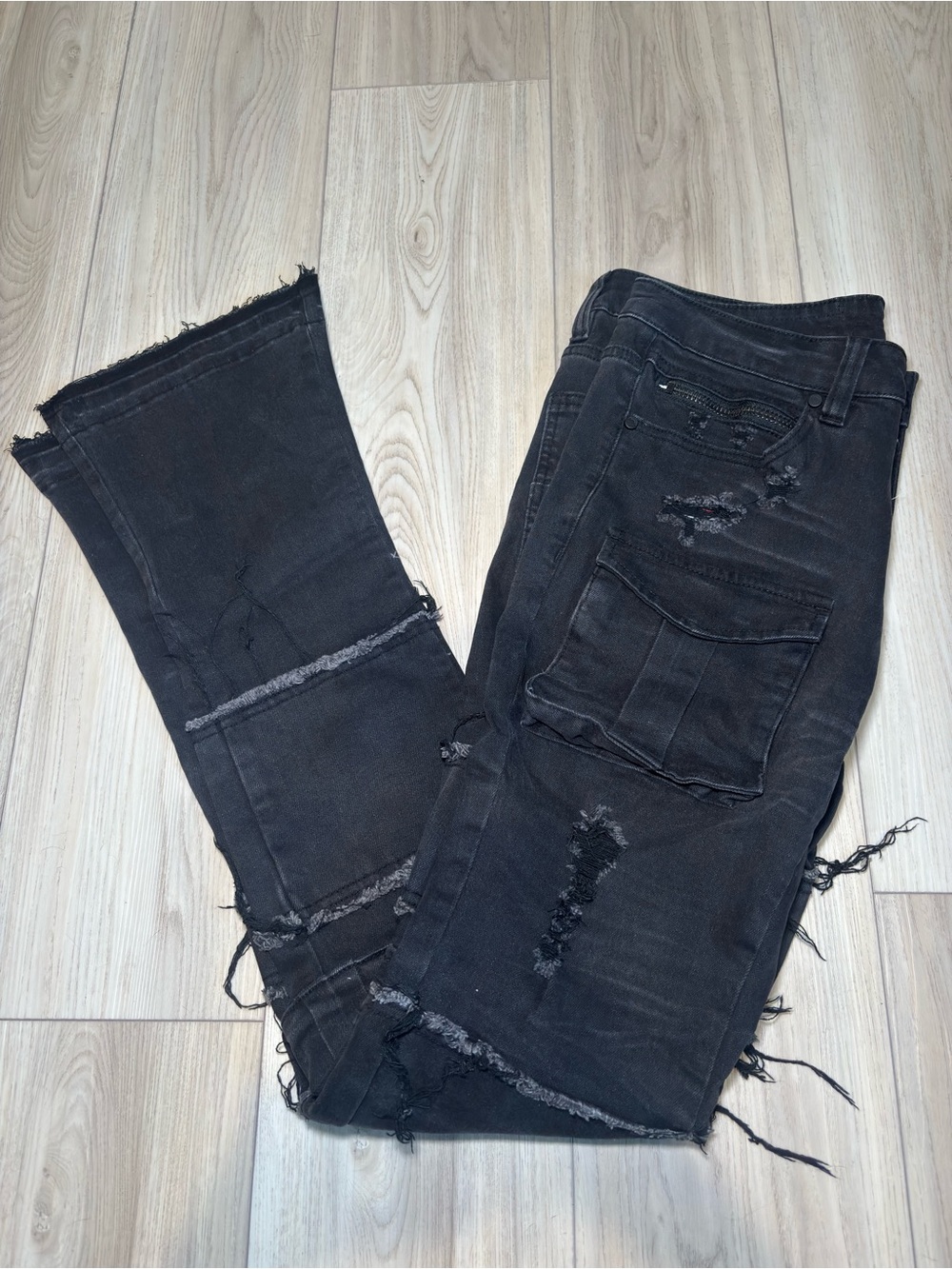 Men's Distressed Black Rockstar Original